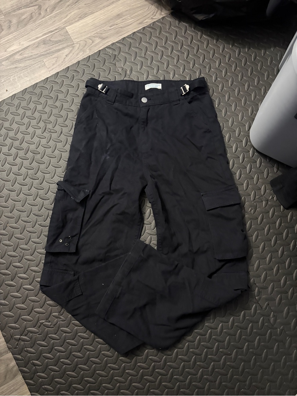 Primark Black girls Cargo Trousers with Utility Pockets